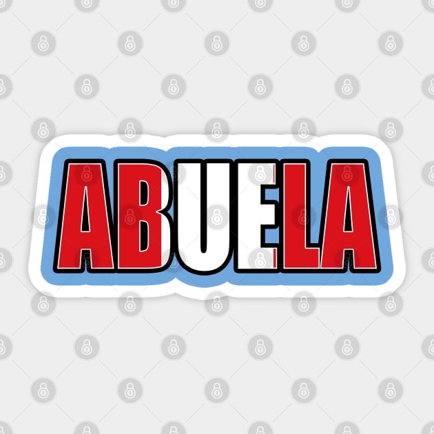 Peruvian Abuela Mothers Day First Time Grandmother Sticker by Just Rep It!!